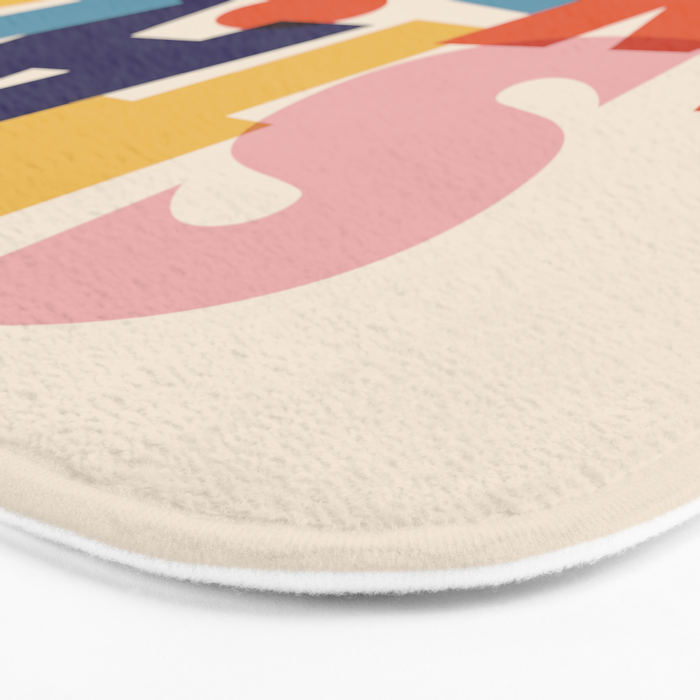 STAY WEIRD - colorful typography Bath Mat Gallery Image 3