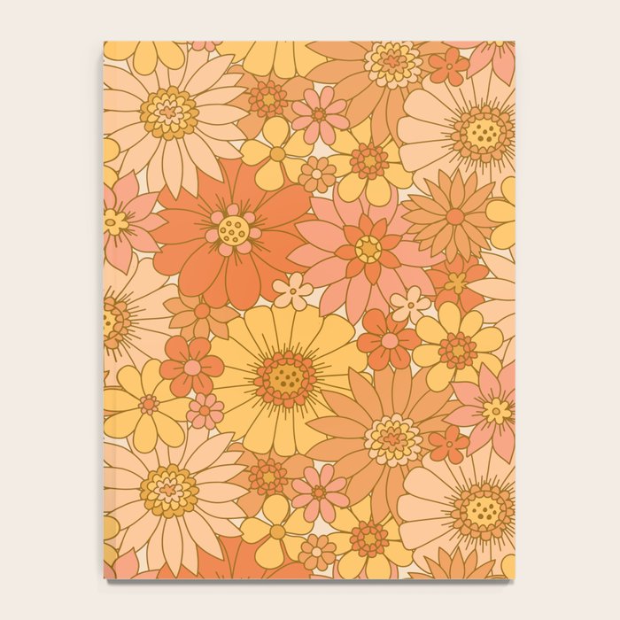 70s Retro Daisy Floral Notebook Gallery Image 4