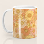 70s Retro Daisy Floral Coffee Mug Gallery Image 3