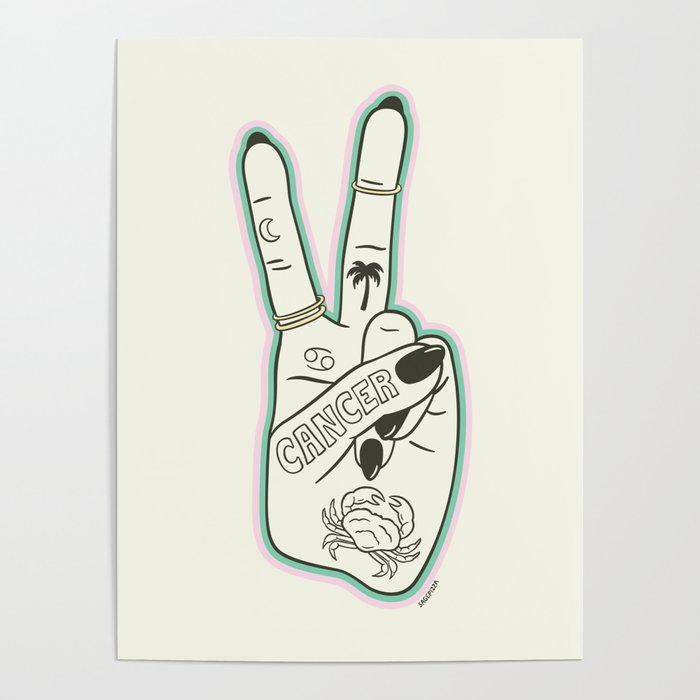 CANCER (Peace Sign Collection) Poster Gallery Image 4