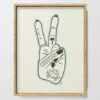 CANCER (Peace Sign Collection) Serving Tray Gallery Image 1