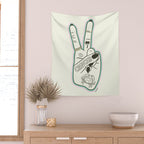 CANCER (Peace Sign Collection) Wall Tapestry Gallery Image 2
