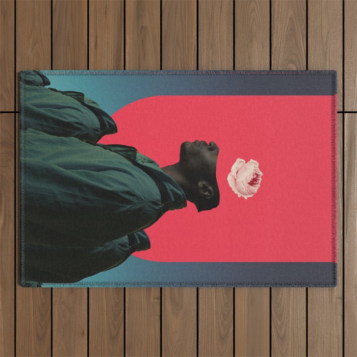 Every Man is a Mountain Outdoor Rug Gallery Image 1