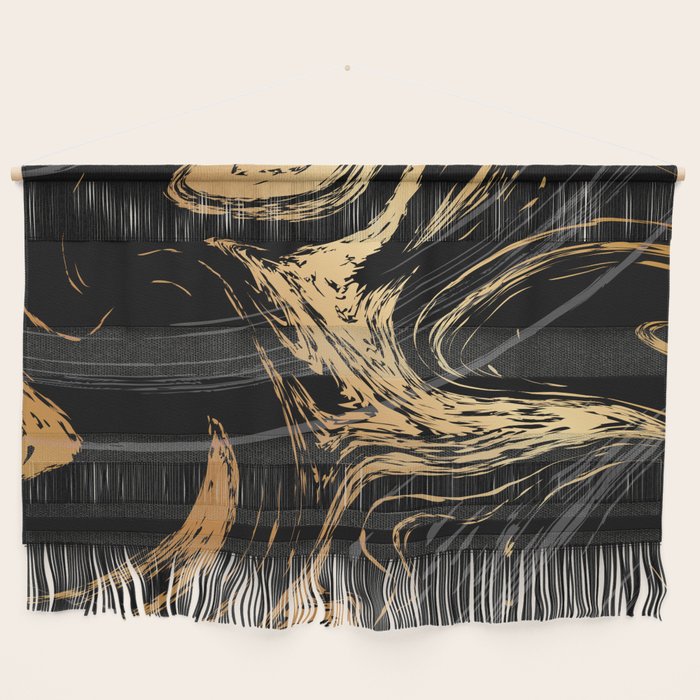 Luxurious Black and Gold Marble Wall Hanging Gallery Image 1