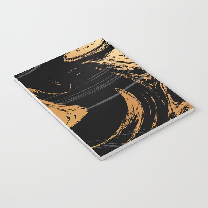 Luxurious Black and Gold Marble Notebook Gallery Image 3
