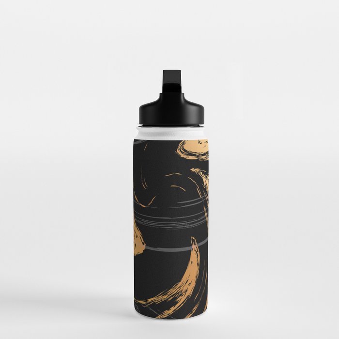 Luxurious Black and Gold Marble Water Bottle Gallery Image 3