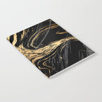Luxurious Black and Gold Marble Notebook Gallery Image 2