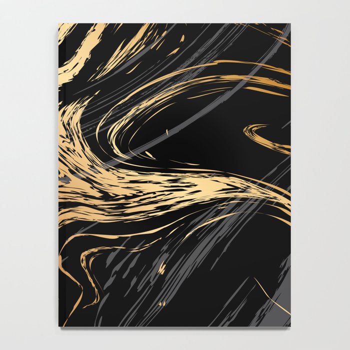 Luxurious Black and Gold Marble Notebook Gallery Image 4