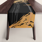 Luxurious Black and Gold Marble Table Runner Gallery Image 1