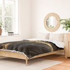 Luxurious Black and Gold Marble Duvet Cover Gallery Image 2