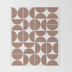 Mid Century Modern Geometric 04 Mocha Mousse Throw Blanket Gallery Image 2