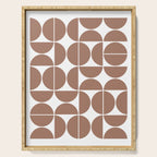 Mid Century Modern Geometric 04 Mocha Mousse Serving Tray Gallery Image 1