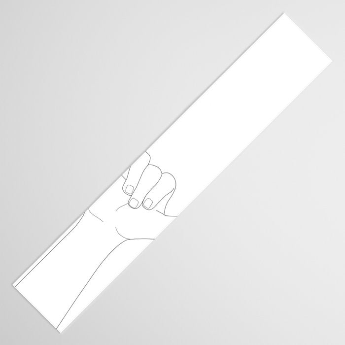Minimal Line Art Shaka Hand Gesture Table Runner Gallery Image 3