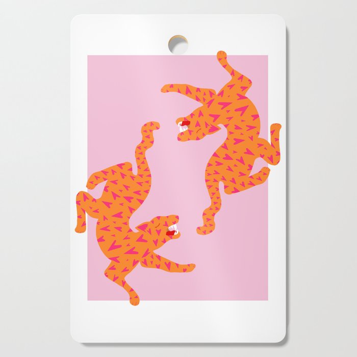 Tiger | Love Heart Print Cutting Board Gallery Image 1