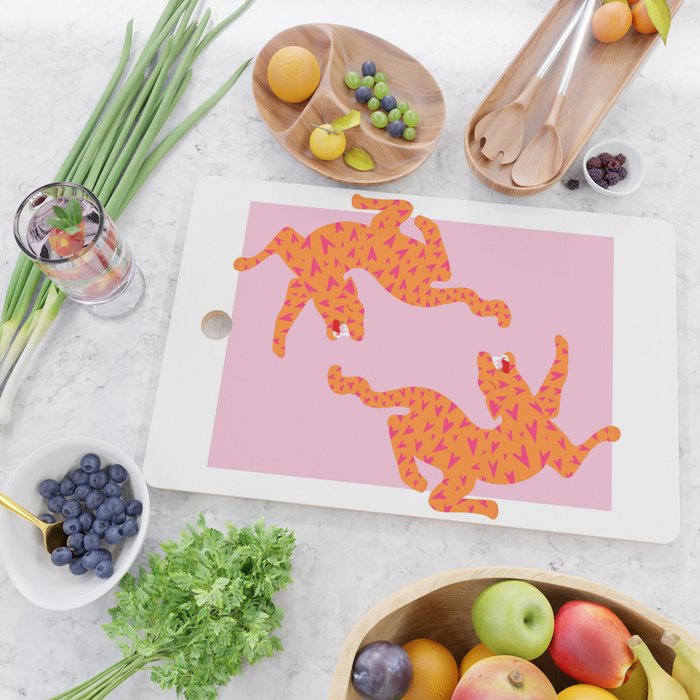 Tiger | Love Heart Print Cutting Board Gallery Image 2