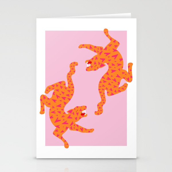 Tiger | Love Heart Print Stationery Card Gallery Image 2