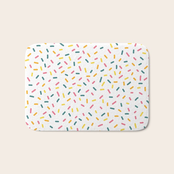 Colorful Party Sprinkles Bath Mat Gallery Image 1