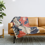Primary Chrysanthemum Garden   Throw Blanket Gallery Image 1