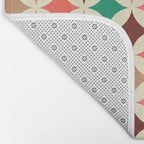 Bold and Cheerful Christmas Quilt: Starry Circles with Texture Bath Mat Gallery Image 2