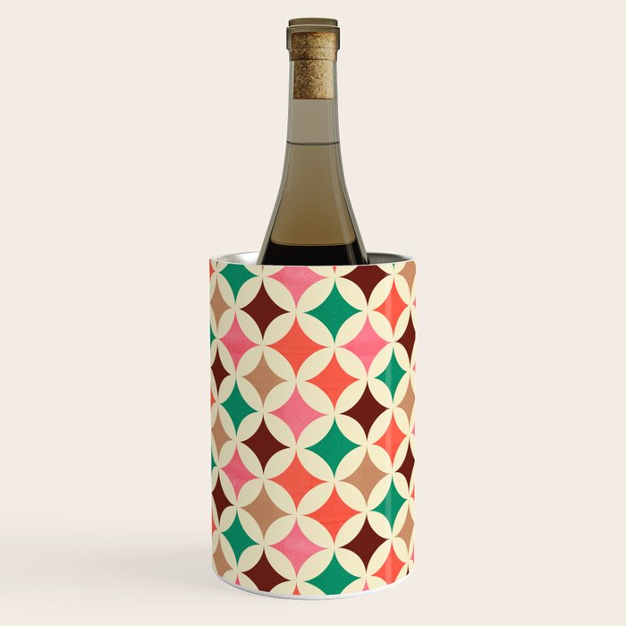 Bold and Cheerful Christmas Quilt: Starry Circles with Texture Wine Chiller Gallery Image 1