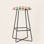 Bold and Cheerful Christmas Quilt: Starry Circles with Texture Stool Gallery Image 1