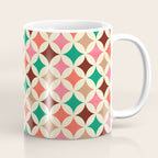 Bold and Cheerful Christmas Quilt: Starry Circles with Texture Coffee Mug Gallery Image 1