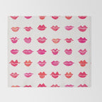 Kiss Collection - Pink Palette Throw Blanket Gallery Image 2