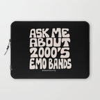 Ask Me About 2000's Emo Bands Laptop Sleeve Gallery Image 1