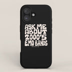 Ask Me About 2000's Emo Bands iPhone Case Gallery Image 1