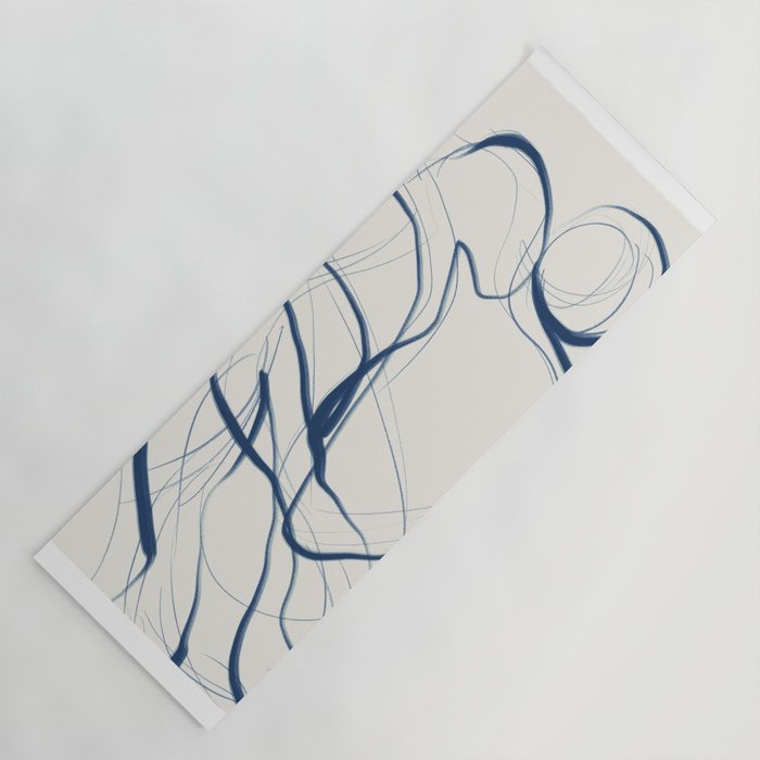 Minimal Abstract Line Art 16 Yoga Mat Gallery Image 1