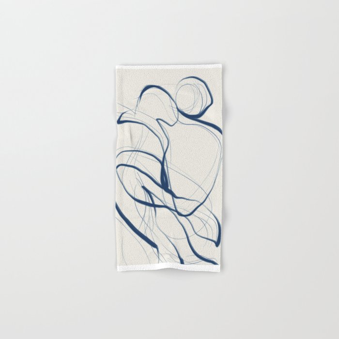 Minimal Abstract Line Art 16 Bath Towel Gallery Image 1