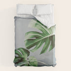 Monstera Leaves Duvet Cover Gallery Image 6