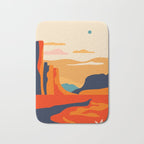 Colorful desert dune nature landscape art Bath Mat Gallery Image 1