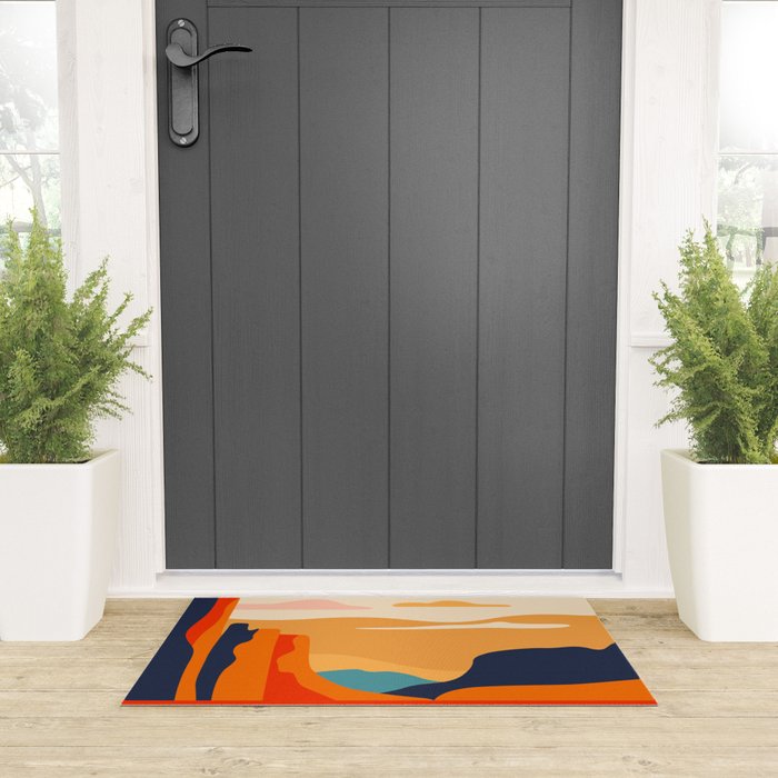 Colorful desert dune nature landscape art Welcome Mat Gallery Image 3