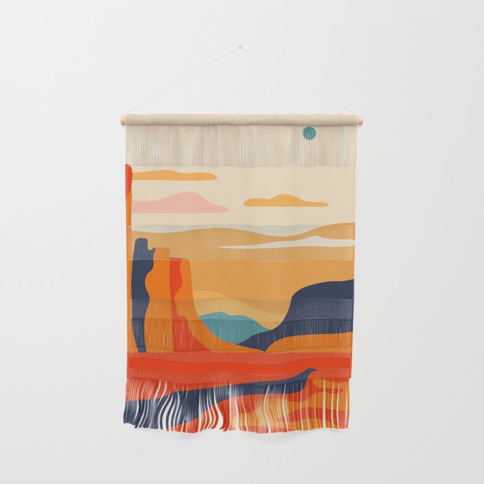 Colorful desert dune nature landscape art Wall Hanging Gallery Image 1