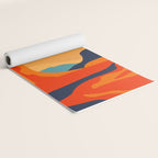 Colorful desert dune nature landscape art Yoga Mat Gallery Image 2
