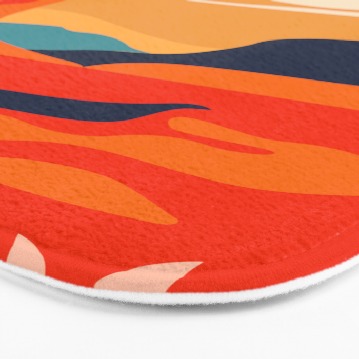 Colorful desert dune nature landscape art Bath Mat Gallery Image 3