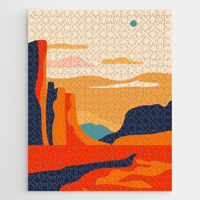 Colorful desert dune nature landscape art Jigsaw Puzzle Gallery Image 1