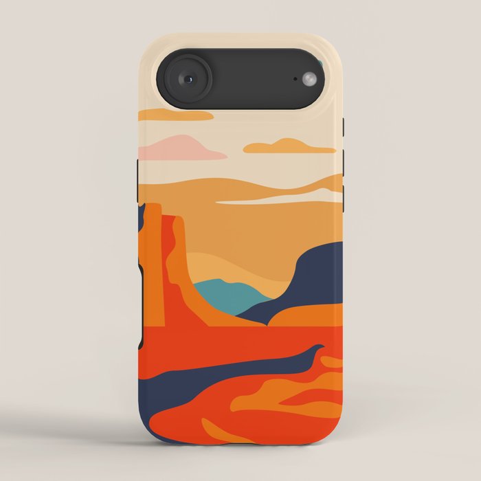 Colorful desert dune nature landscape art iPhone Case Gallery Image 2