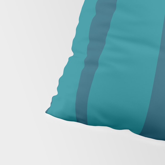 Mid Century Modern Abstract Kwaito Pattern in Teal Blue Tones Pillow Sham Gallery Image 4