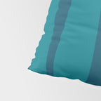 Mid Century Modern Abstract Kwaito Pattern in Teal Blue Tones Pillow Sham Gallery Image 4