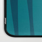 Mid Century Modern Abstract Kwaito Pattern in Teal Blue Tones Laptop Sleeve Gallery Image 3