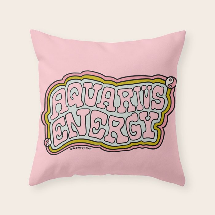 Aquarius Energy Throw Pillow Gallery Image 6