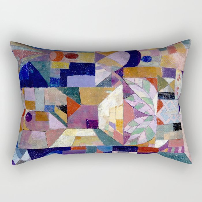 Burggarten (1919) Klee Rectangular Pillow Gallery Image 2