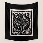Woodcut Cactus Wall Tapestry Gallery Image 4