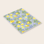 Portuguese Vintage Summer  Blue Tiles And Lemons Notebook Gallery Image 3