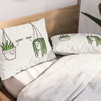 Hippie and Punk plants Pillow Sham Gallery Image 2