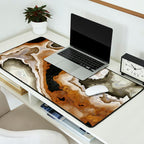 Ivory Agate Abstract Desk Mat Gallery Image 2