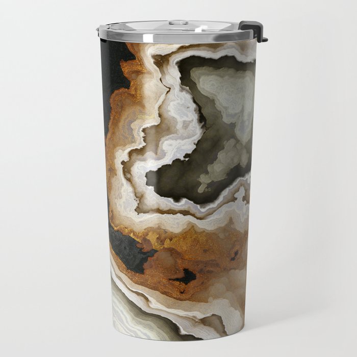 Ivory Agate Abstract Travel Mug Gallery Image 2