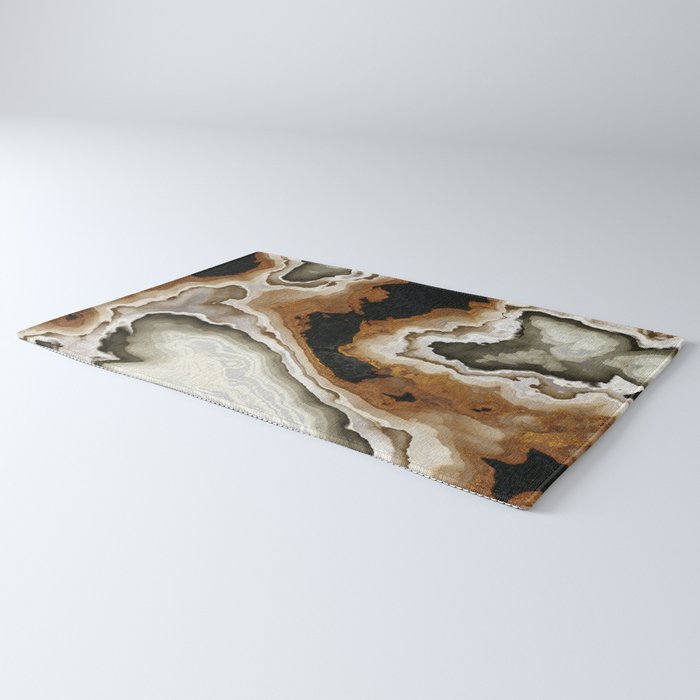 Ivory Agate Abstract Rug Gallery Image 3